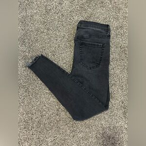 Free People High Rise Dark Denim Jeans